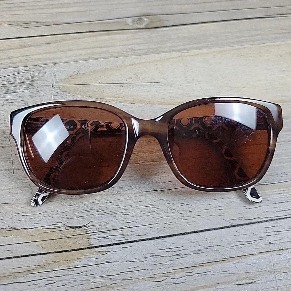 Kate Spade LINA OX25 Eyeglasses Brown Grain 50-17-135 Flex Hinges Frames‎ Only